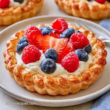 Cream Cheese Fruit Tarts in 50 Minutes Recipe Card
