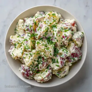 Creamy Potato Salad With Chives: 25 Min Recipe Card