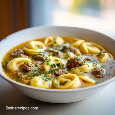 Creamy Tortellini Soup with Sausage in 30 Min