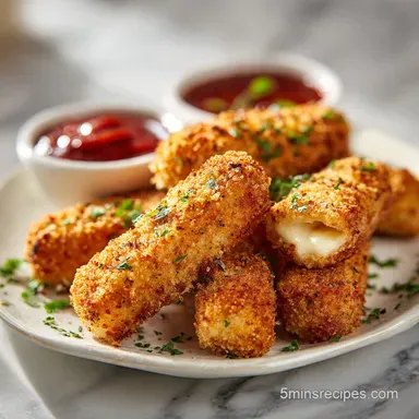 Crispy Baked Mozzarella Sticks: A Party-Ready Appetizer Recipe Card