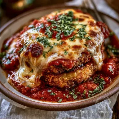 Baked Eggplant Parmesan for 6 Servings