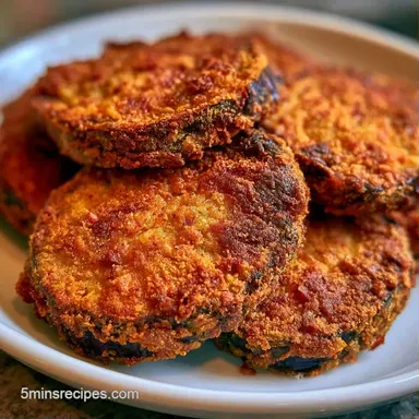 Crispy Fried Eggplant with Cornstarch Recipe Card