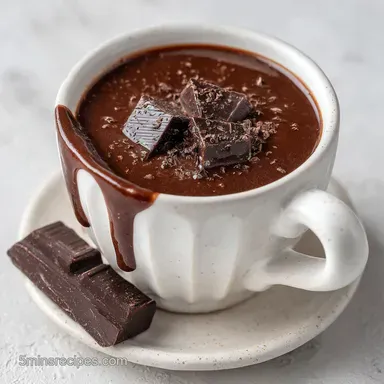 Crock Pot Hot Chocolate Recipe: Silky and Thick Recipe Card