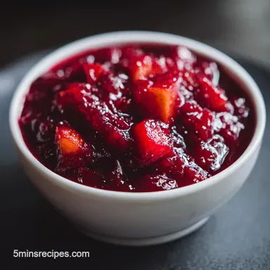 Crockpot Cranberry Sauce: Citrus Bright Recipe Card