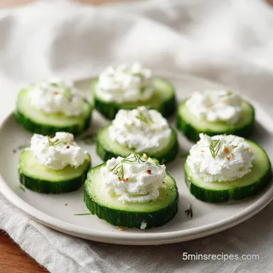 Cucumber Cream Cheese Bites: Creamy Appetizer in 30 Minutes Recipe Card