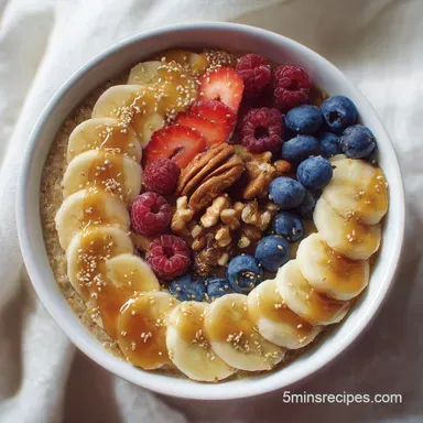 Daniel Fast Breakfast Idea with Oatmeal in 20 Minutes