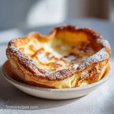 German Pancakes Recipe for 4 Servings Recipe Card