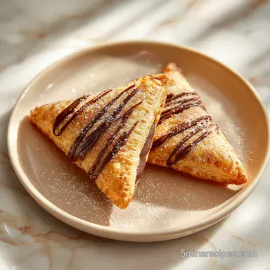 Easy Nutella Toast Pies in 10 Minutes with Molten Chocolate
