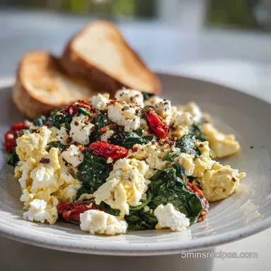 Egg White Breakfast Recipe with Spinach in 10 Minutes Recipe Card