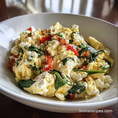 Egg White Breakfast Recipe with Spinach in 10 Minutes