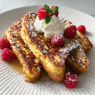 Eggnog French Toast Recipe for 4 Servings