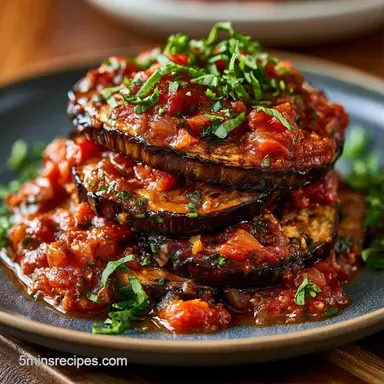 Eggplant Lasagna No Pasta in 60 Minutes Recipe Card