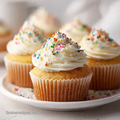 Homemade Vanilla Cupcakes A Baking Essential | 35 Min Recipe Card