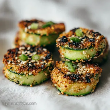 Everything Bagel Cucumber Bites: Creamy Appetizer in 15 Minutes