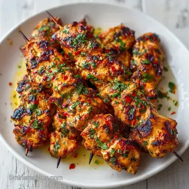 Fast Grilled Chicken Skewers in 30 Min Recipe Card