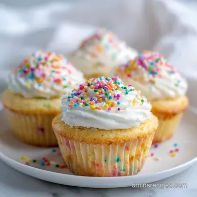 Fluffy Funfetti Cupcakes: Professional Bakery Style in 38 Minutes