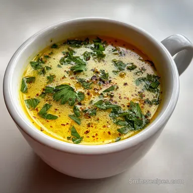 Quick and Easy Soup Recipe with Garlic and Herbs in 20 Minutes