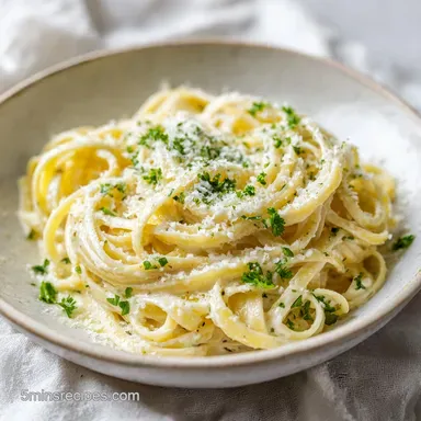 Easy Garlic Parmesan Pasta Recipe Recipe Card