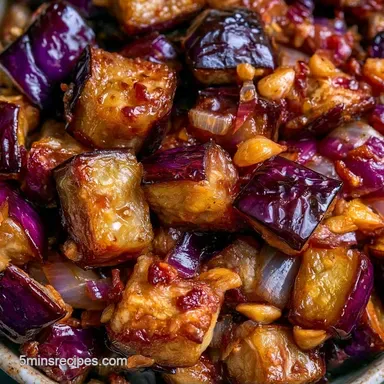 Garlic Sauteed Eggplant in 20 Minutes
