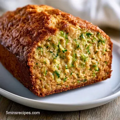 Gluten Free Zucchini Bread for 10 Slices Recipe Card
