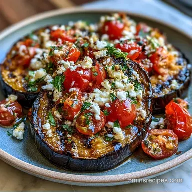Grilled Eggplant with Feta in 20 Minutes Recipe Card