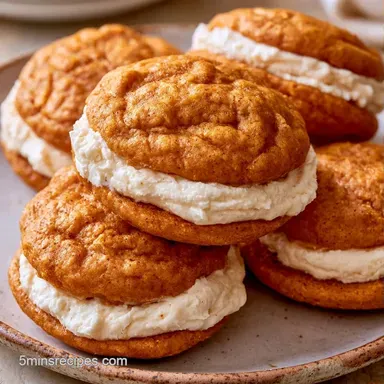 Pumpkin Whoopie Pies in 32 Minutes Recipe Card