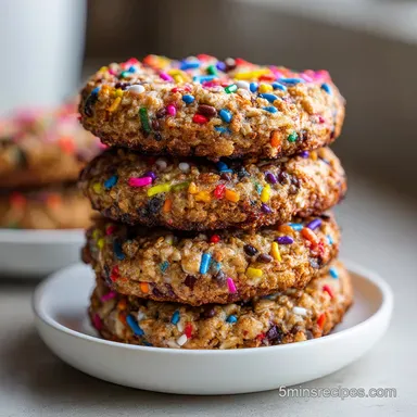 Breakfast Cookies: Chewy Oat and Chocolate Chip Recipe Recipe Card