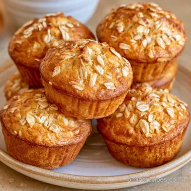 Healthy Breakfast Muffins in 35 Minutes Recipe Card