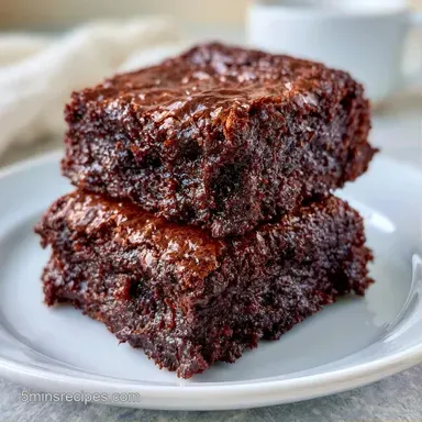 Zucchini Brownies with Almond Flour Recipe Card
