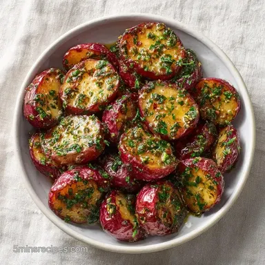 Herbed Red Potato Salad for 6 Servings Recipe Card