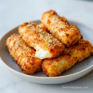 Homemade Mozzarella Sticks: Crispy Baked Snack for 24 Servings