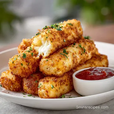 Mozzarella Sticks: Crispy Golden Appetizer for 16 Servings