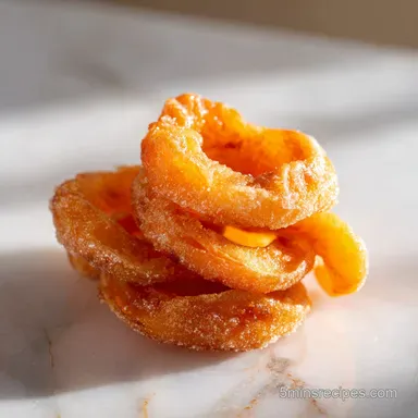 Homemade Peach Rings with Fresh Fruit for 35 Servings Recipe Card