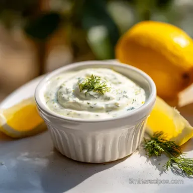 Homemade Tartar Sauce for 10 Servings Ready in 5 Minutes Recipe Card