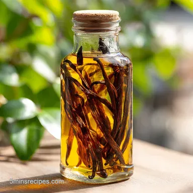 Vanilla Extract Recipe with Vanilla Beans: 8 Weeks Recipe Card