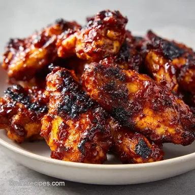 Jerk Chicken Wings: Charred and Juicy Recipe Card