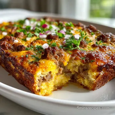 Jimmy Dean Breakfast Casserole Overnight Prep & Baked