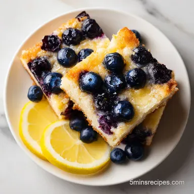 Lemon Blueberry Bars with Shortbread Crust in 1 Hour Recipe Card