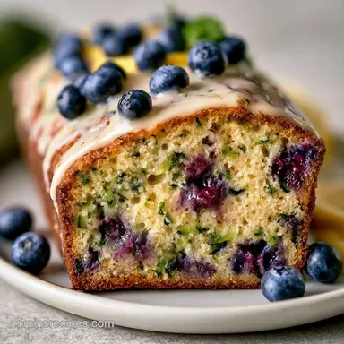 Lemon Blueberry Zucchini Bread in 70 Min Recipe Card