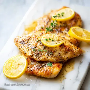 Lemon Pepper Chicken Recipe: 15 Minutes Recipe Card