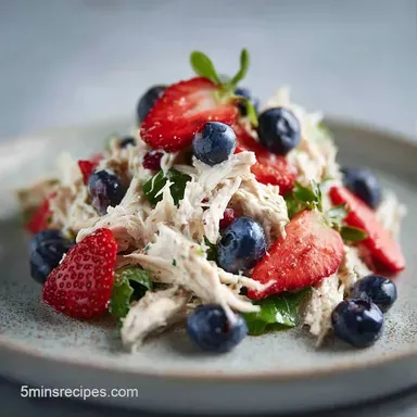 Light 4th of July Chicken Salad: Creamy Recipe Card