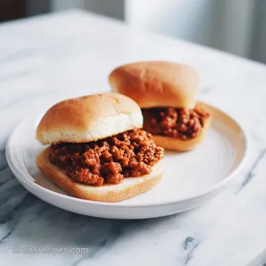 Manwich Sloppy Joes with Tangy Beef | 25 Min Recipe Card