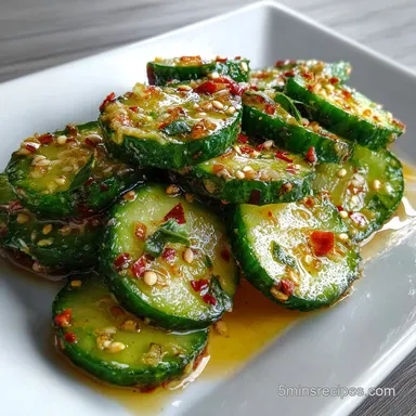 Marinated Cucumbers in 20 Minutes Recipe Card