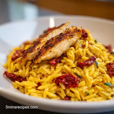 Marry Me Baked Orzo with Sun-Dried Tomatoes: Creamy Finish Recipe Card