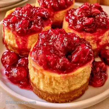 Mini CranberryCheesecake Pies for 9