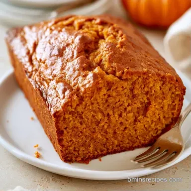 Pumpkin Spice Bread with Canned Pumpkin Recipe Card
