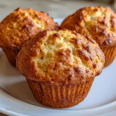 Sour Cream Muffins in 35 Minutes Recipe Card