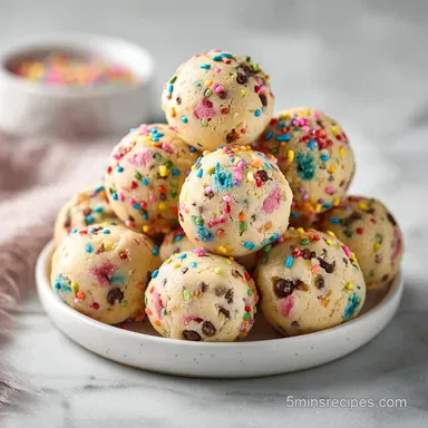 No Bake Cookie Dough Bites in 10 Minutes