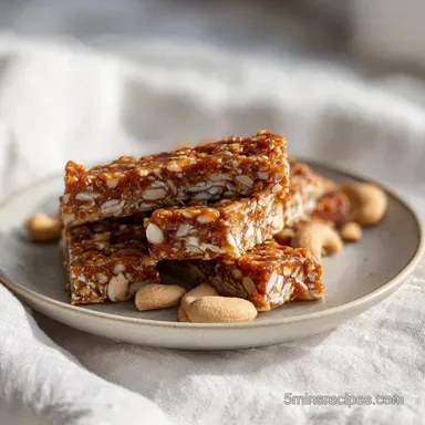 No Bake Snack Recipe with Peanut in 15 Minutes