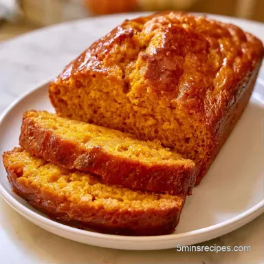 Orange Pumpkin Loaf in 80 Minutes Recipe Card